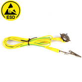 ESD Grounding wire ten pack with one clip and one claw-Alligator Clip&Banana Plug